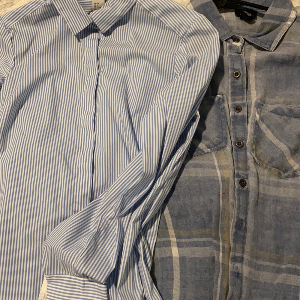 Two Long business casual shirts